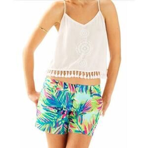 Lilly Pulitzer Callahan‎ Shorts Tropical Palm Print Size 2